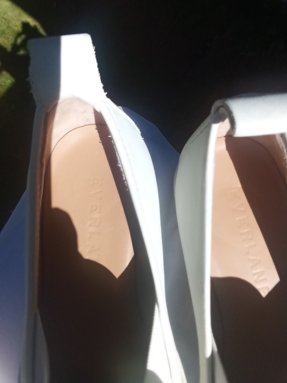 Everlane The Street Shoe Chalk White Leather Slip-On Loafers - Picture 5 of 7